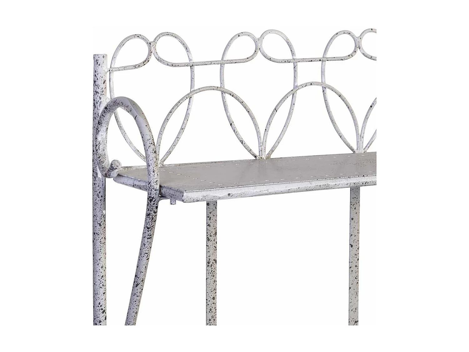 Étagère métallique d'exposition avec 2 étagères 90,81x36,83x158,12h cm