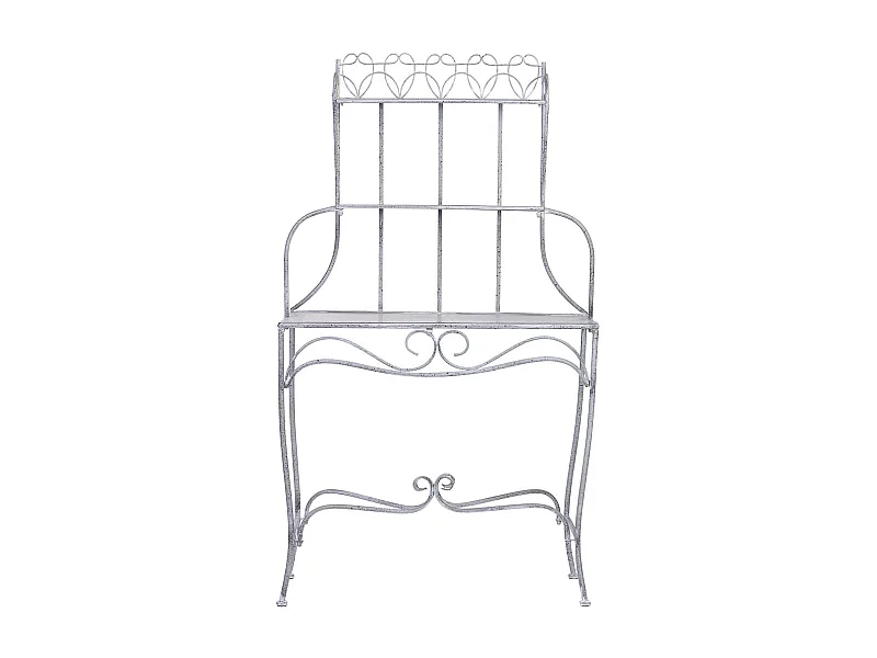 Expositor estantería de metal con 2 baldas 90.81x36.83x158.12h cm