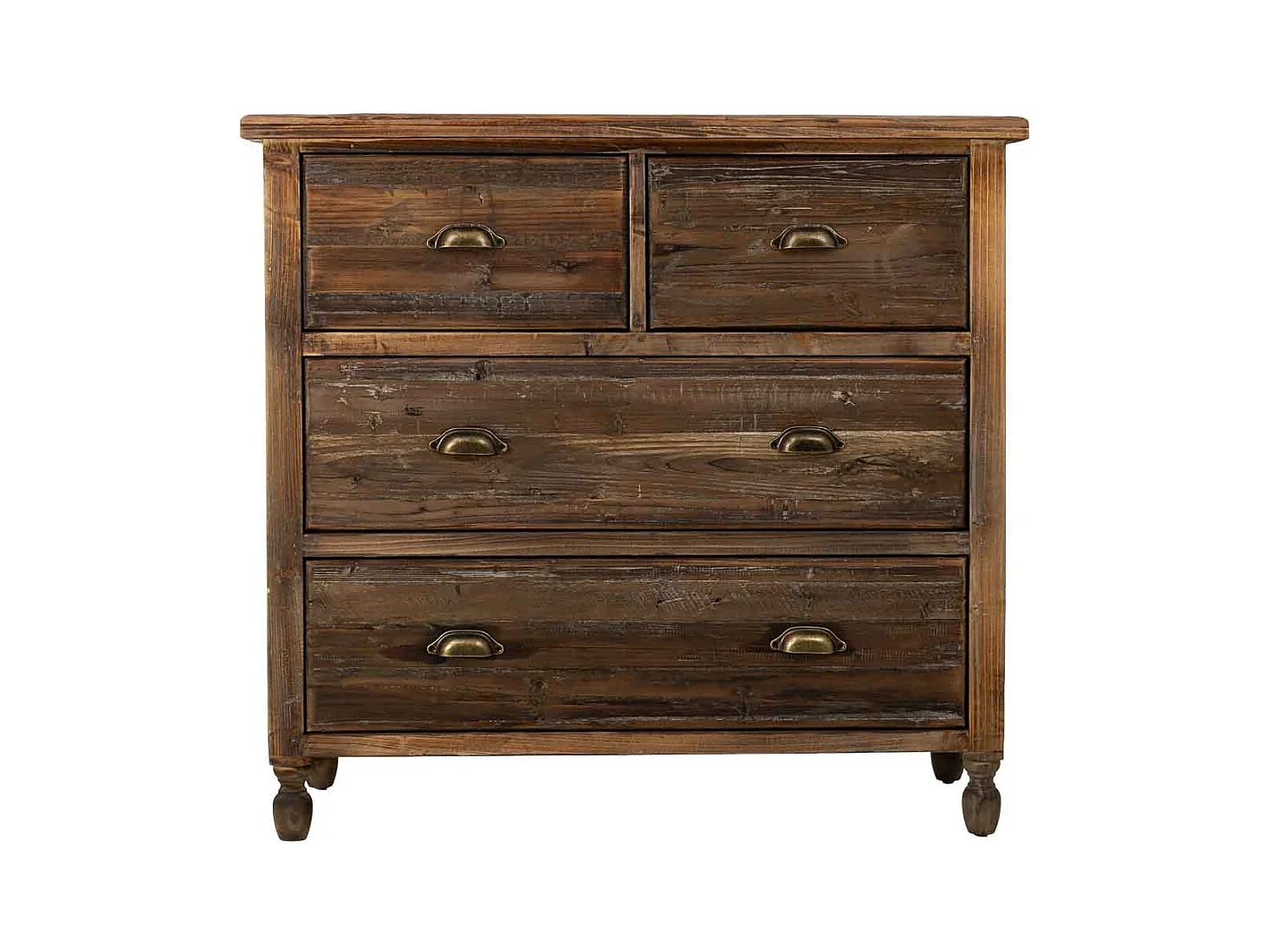 Cómoda em madeira com 4 gavetas 100x40x93h cm