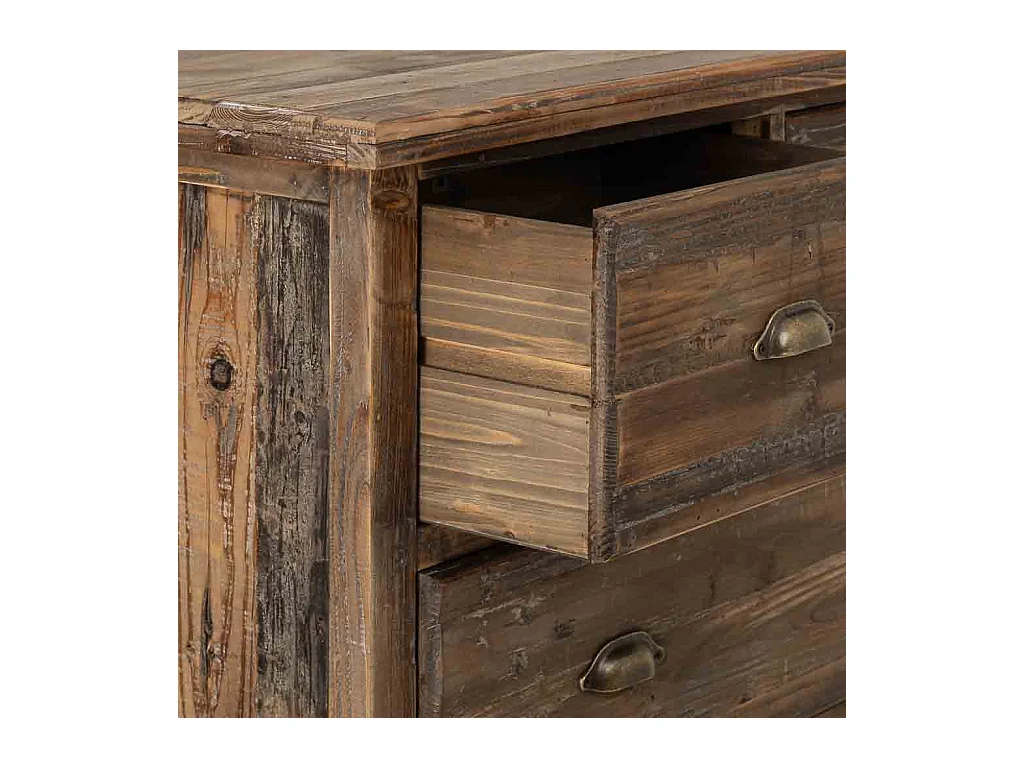 Cómoda em madeira com 4 gavetas 100x40x93h cm