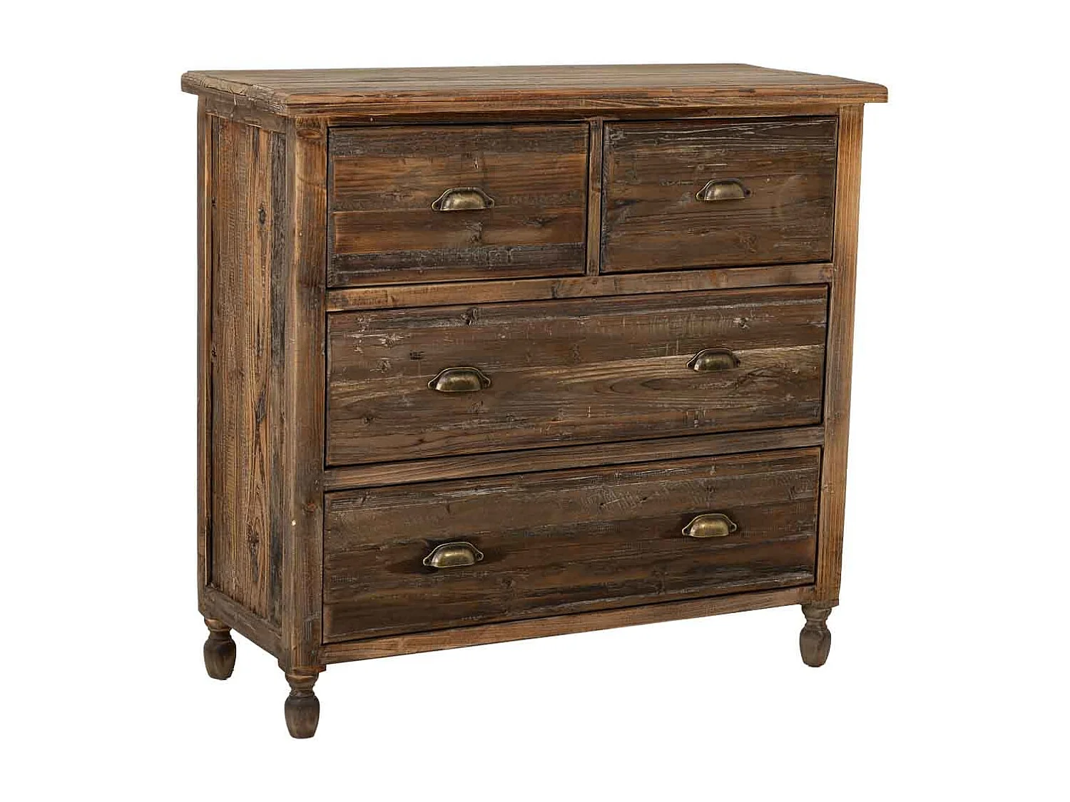 Cómoda em madeira com 4 gavetas 100x40x93h cm