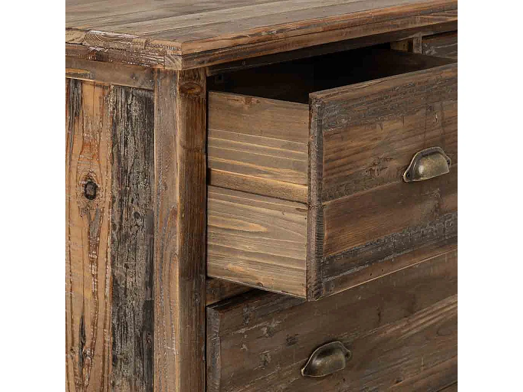 Cómoda em madeira com 4 gavetas 100x40x93h cm