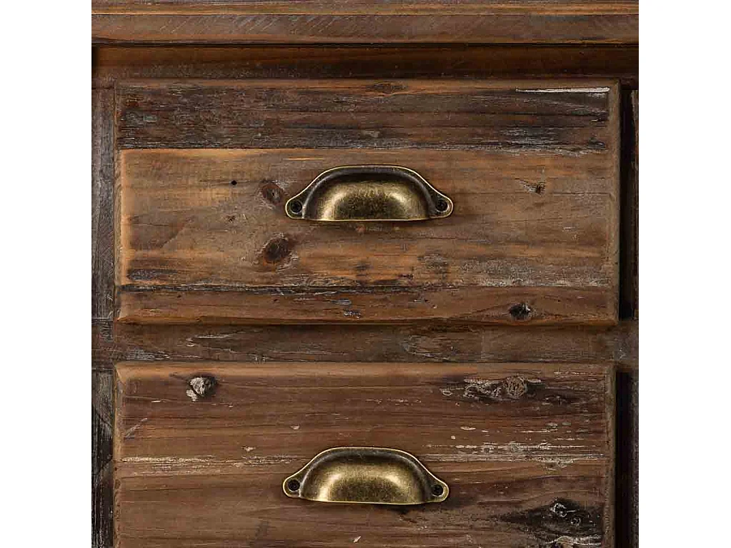 Cómoda em madeira com 5 gavetas 48x38x102h cm