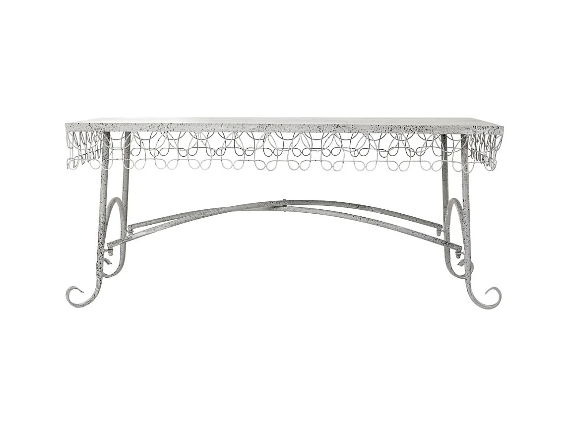 Mesa de centro em metal 120,65x56,52x52,07h cm