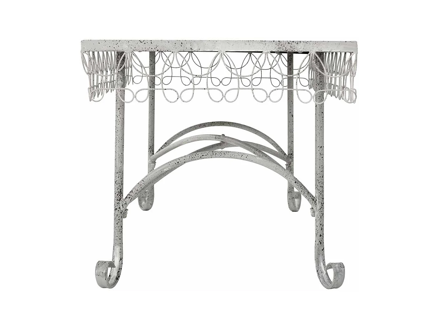 Mesa de centro em metal 120,65x56,52x52,07h cm