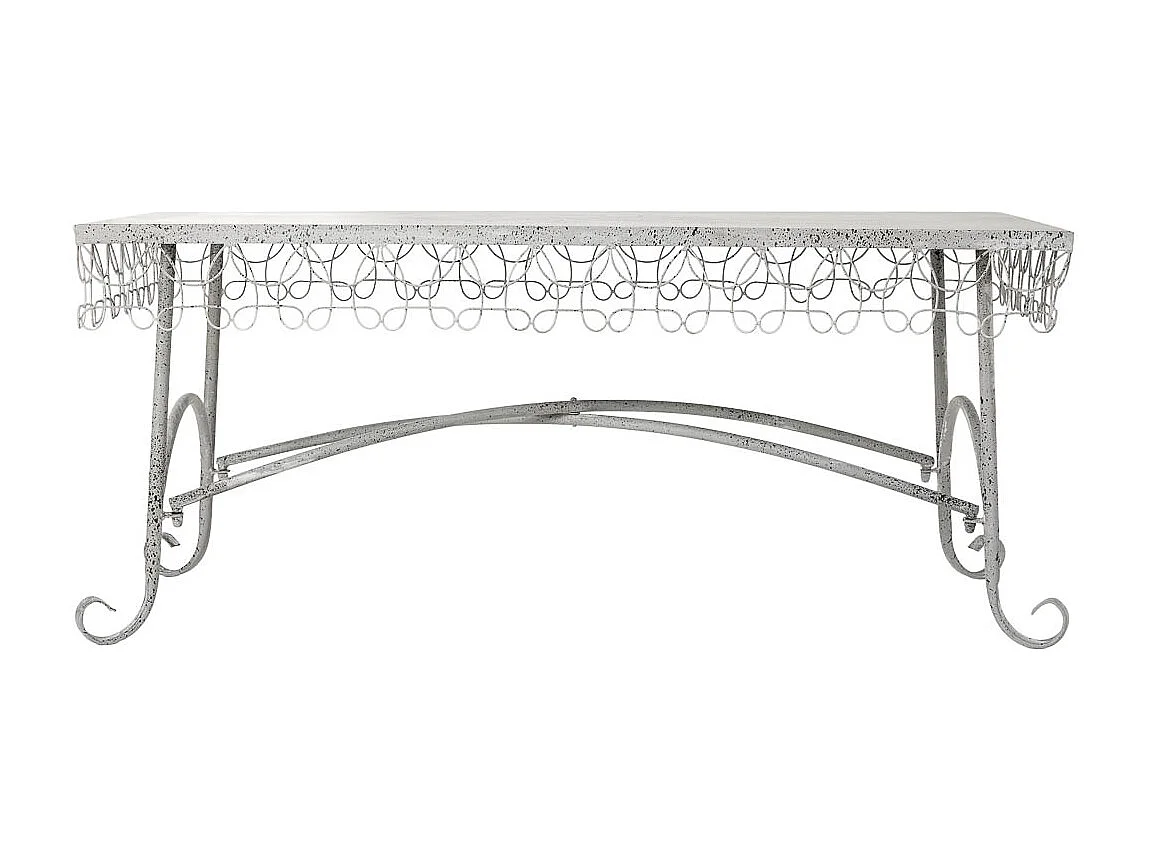 Mesa de centro em metal 120,65x56,52x52,07h cm