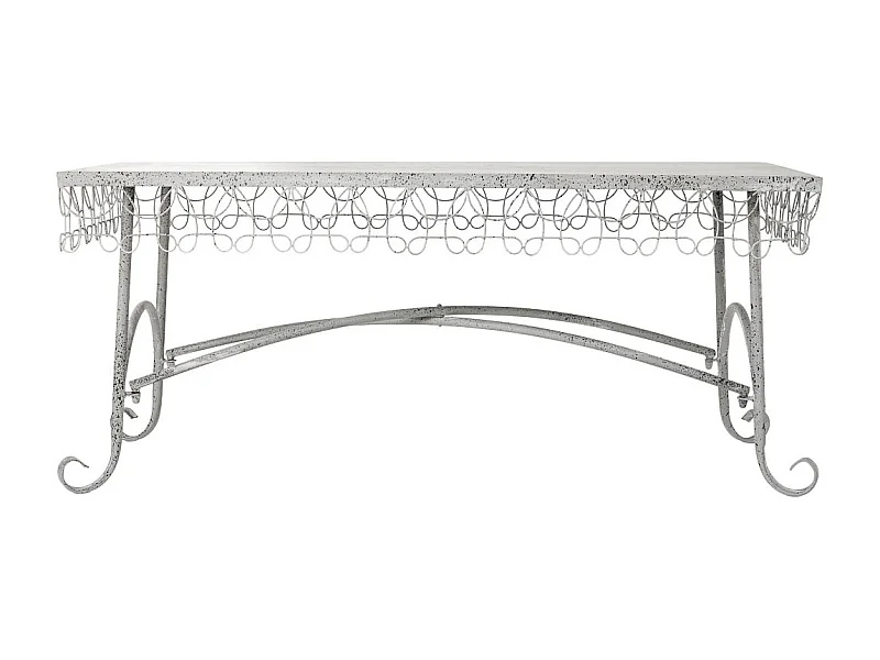 Mesa de centro em metal 120,65x56,52x52,07h cm