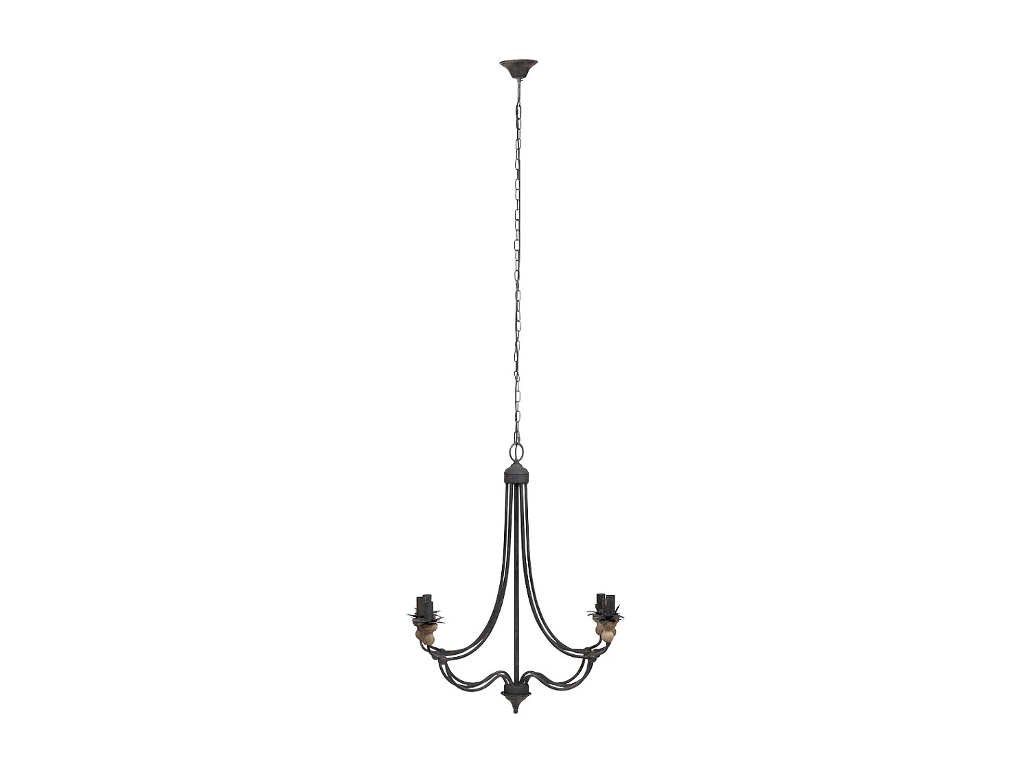 Lampada da soffitto in metallo nero D69x86h cm
