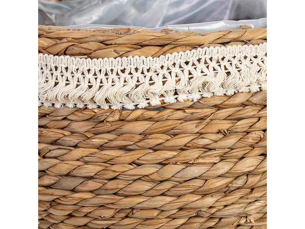 Macetero de cuerda con patas 26x26x15h cm