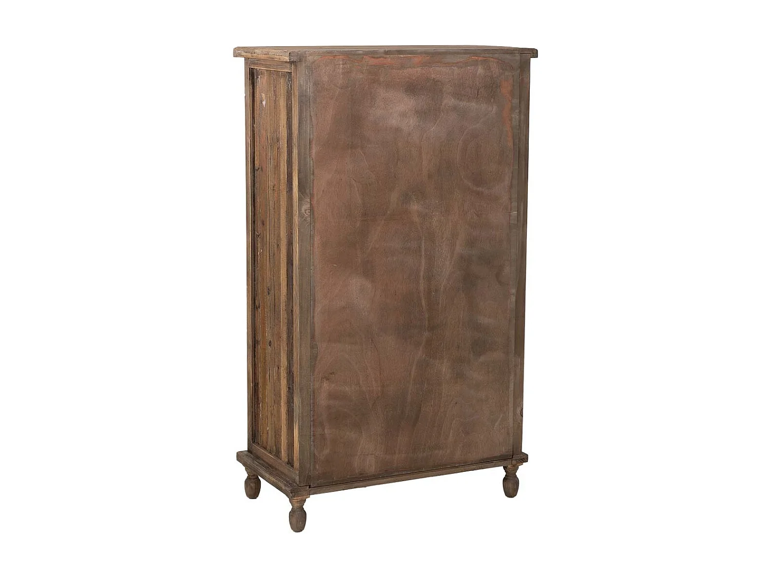Holzvitrine mit 2 Türen und 1 Schublade 80x42x138