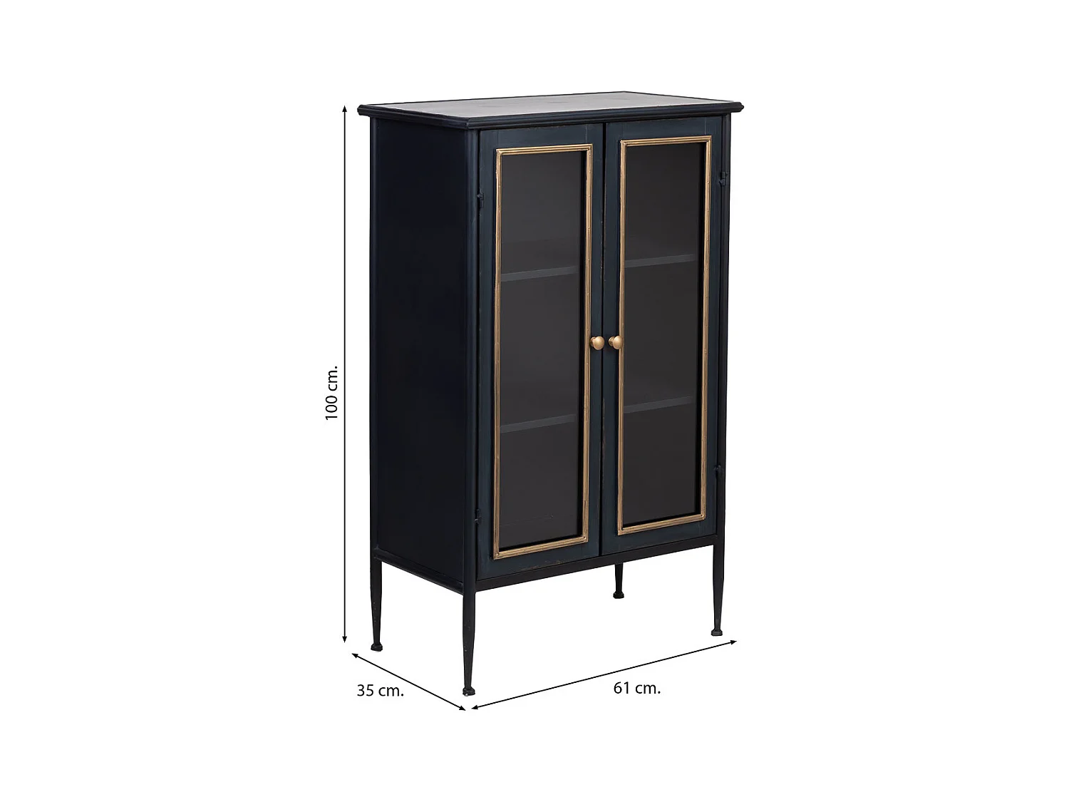 Vitrina 61x35x100h cm