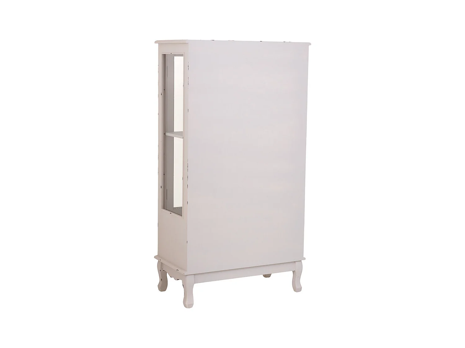 Vitrine em madeira com 1 gaveta e 2 portas 80x42x148h cm