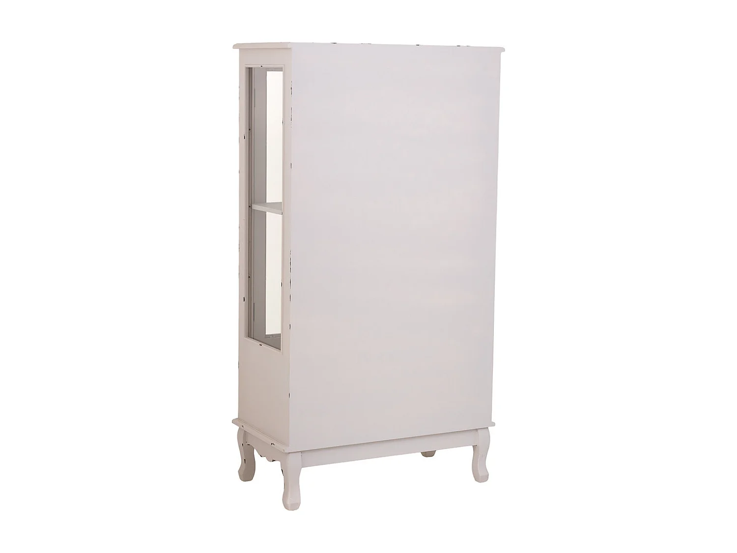 Vitrina de madera con 1 cajón y 2 puertas 80x42x148h cm