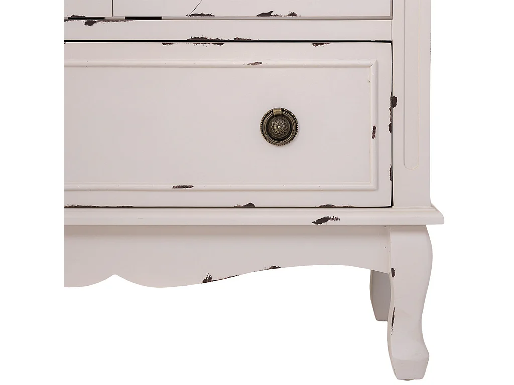 Vitrina de madera con 1 cajón y 2 puertas 80x42x148h cm