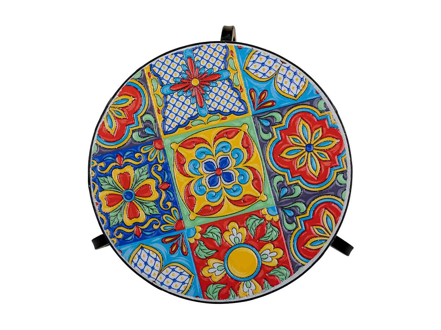 Set 3 soportes de mosaico y metal negros