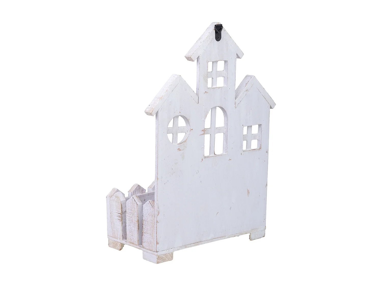 Soporte macetero de madera 32x17x44h cm