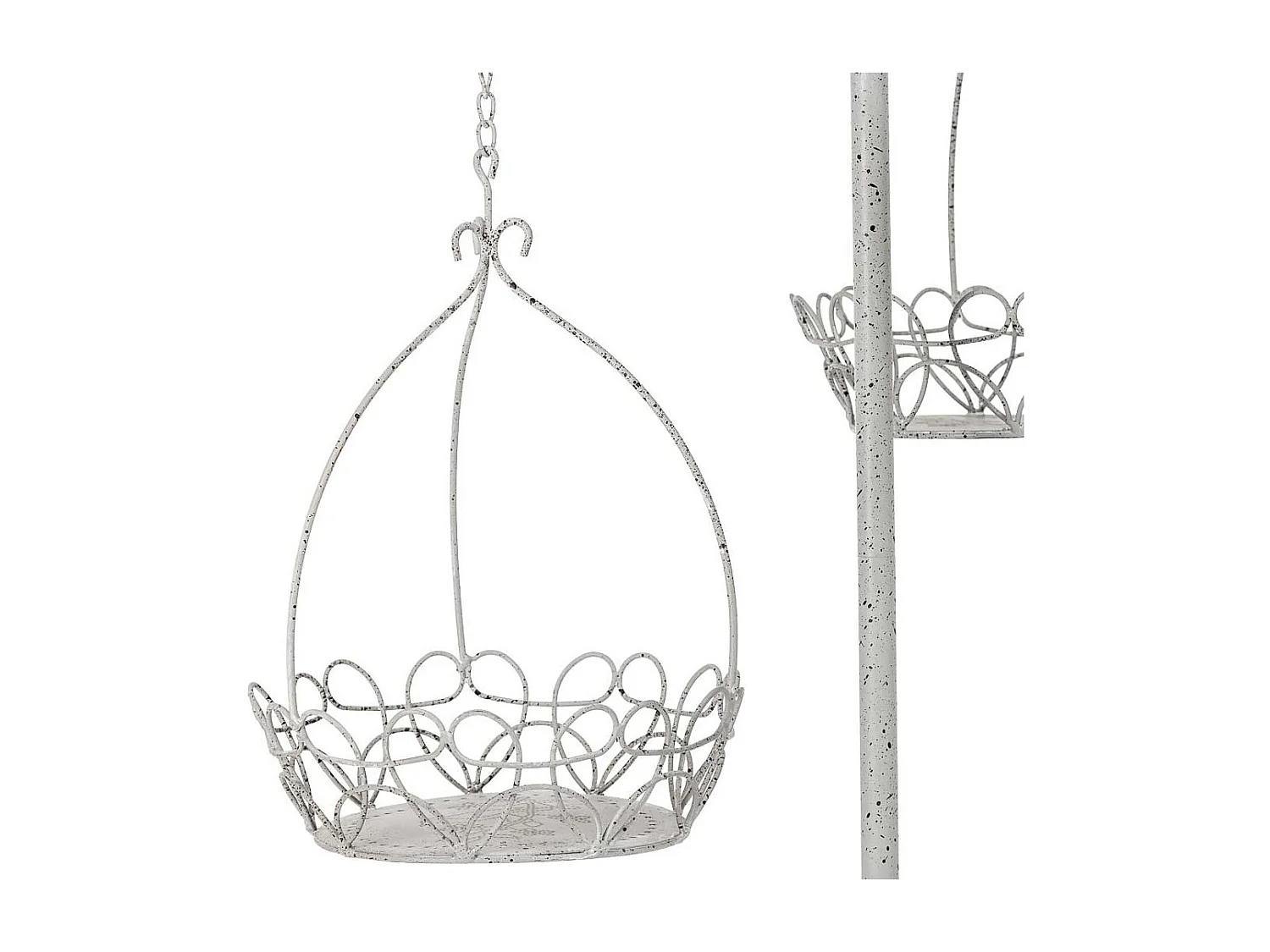 Blumentopfständer aus Metall für 3 Töpfe 43,82x38,74x169,55h cm