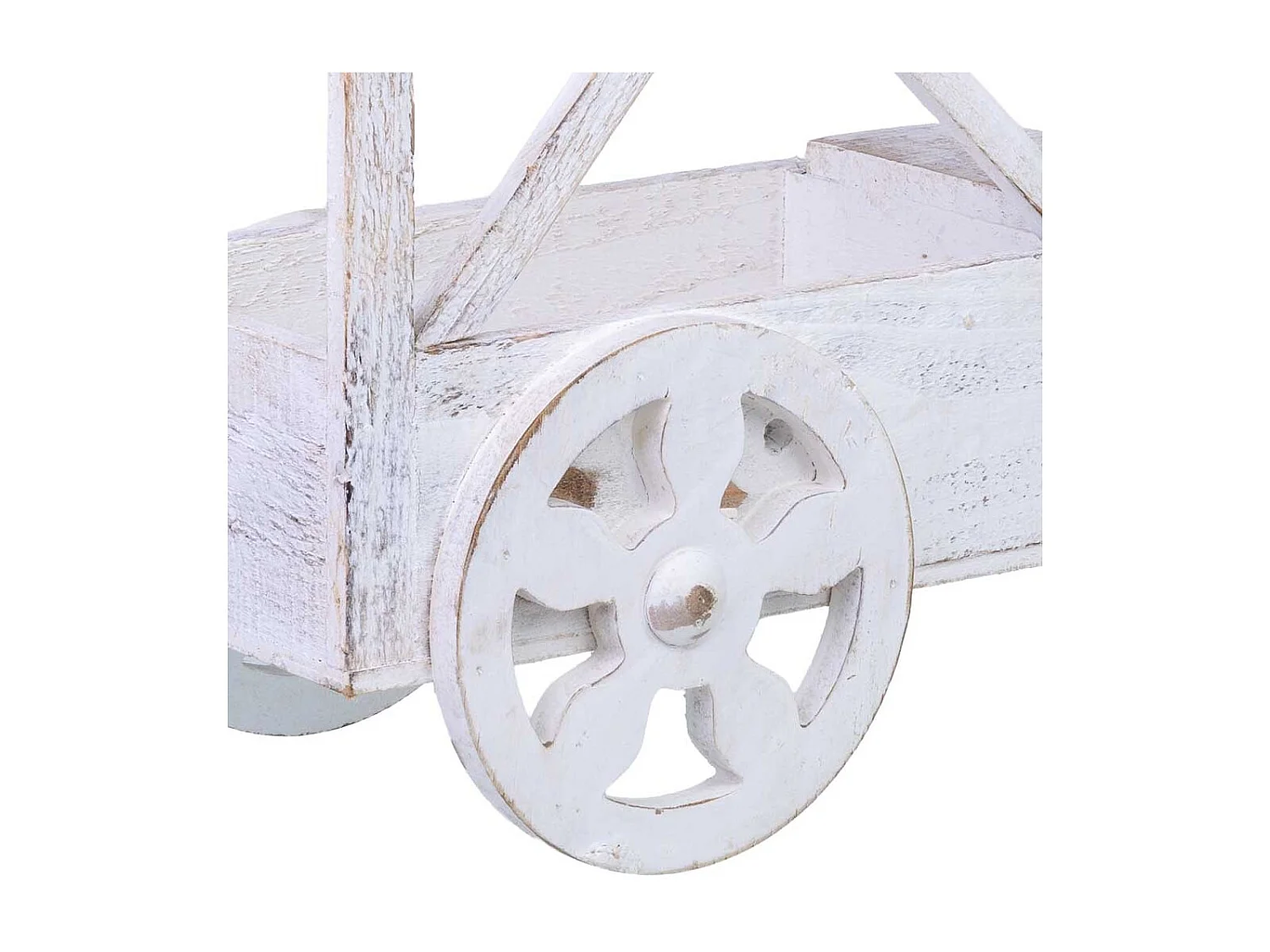 Suporte para vasos de flores em madeira 43x17x39h cm