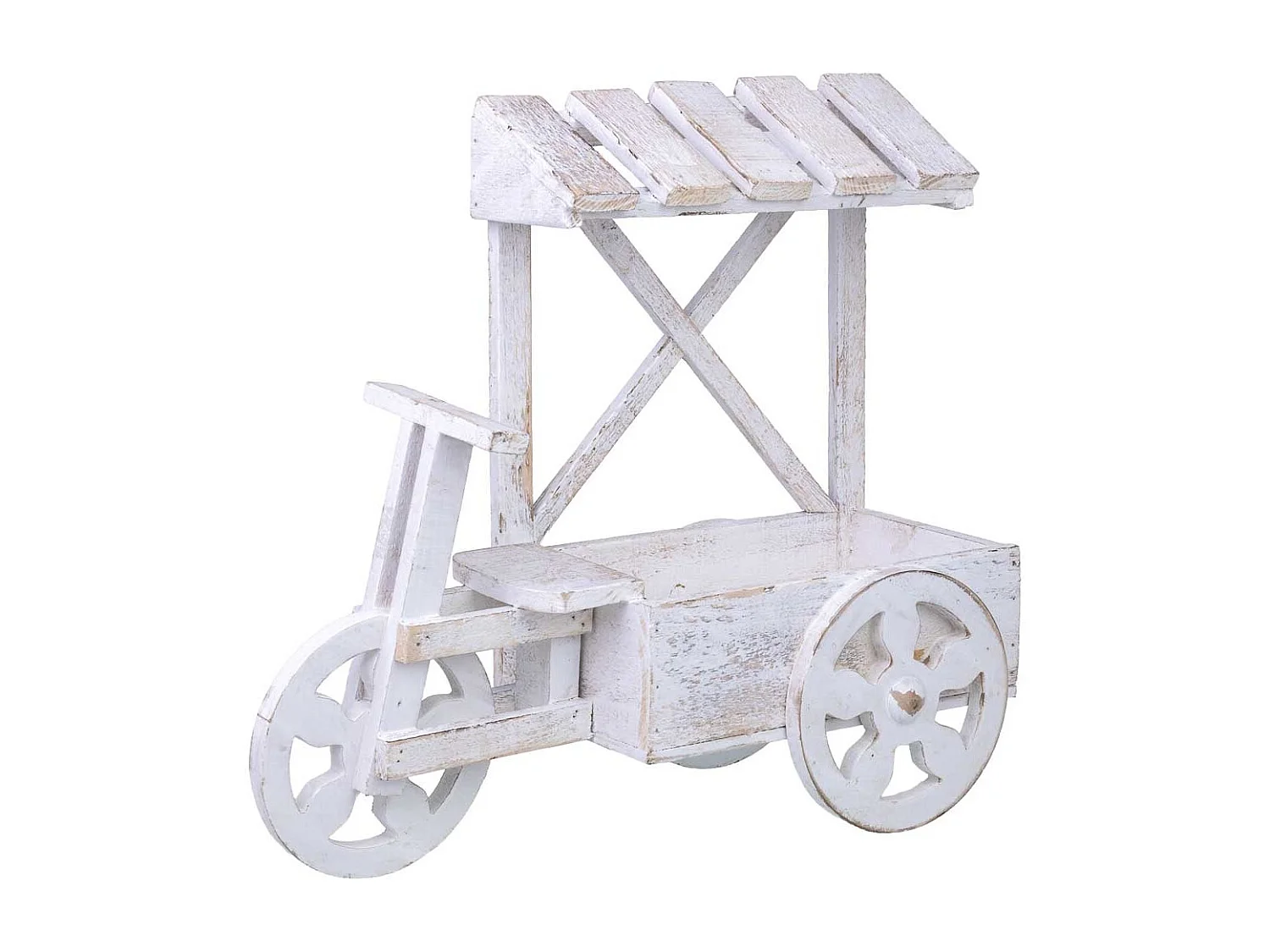 Portavaso in legno 43x17x39h cm