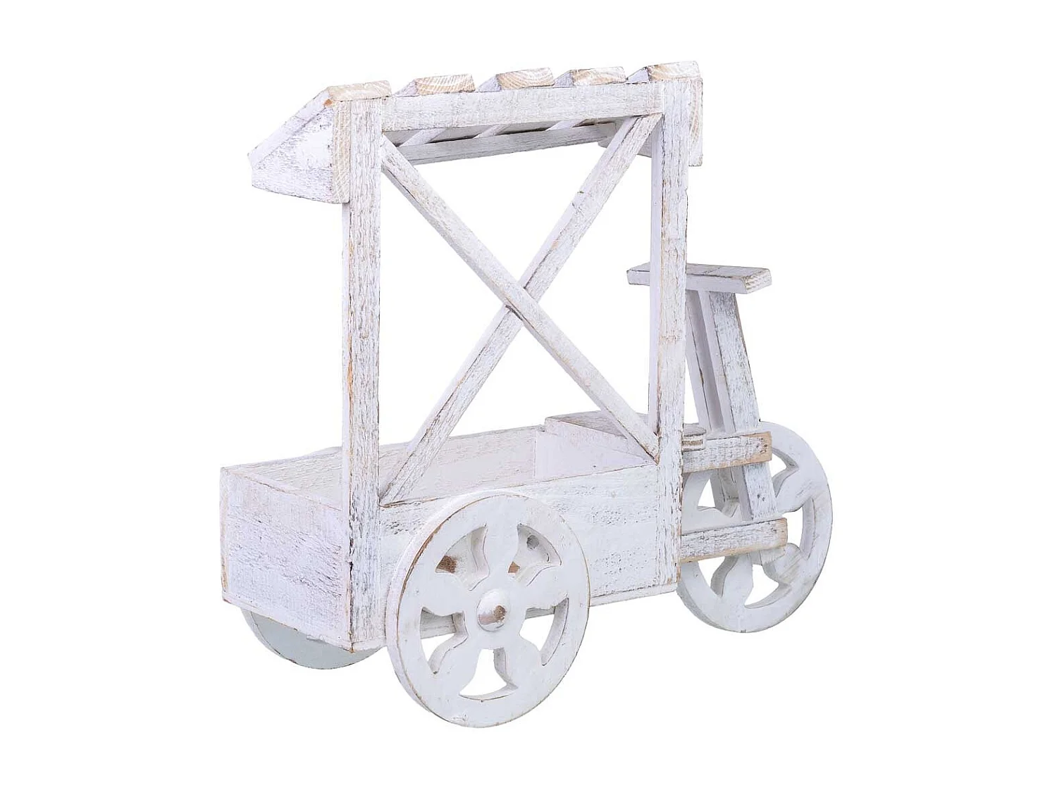 Portavaso in legno 43x17x39h cm