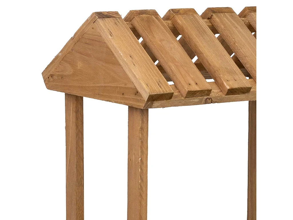 Blumentopfständer aus Holz 46x18x40h cm