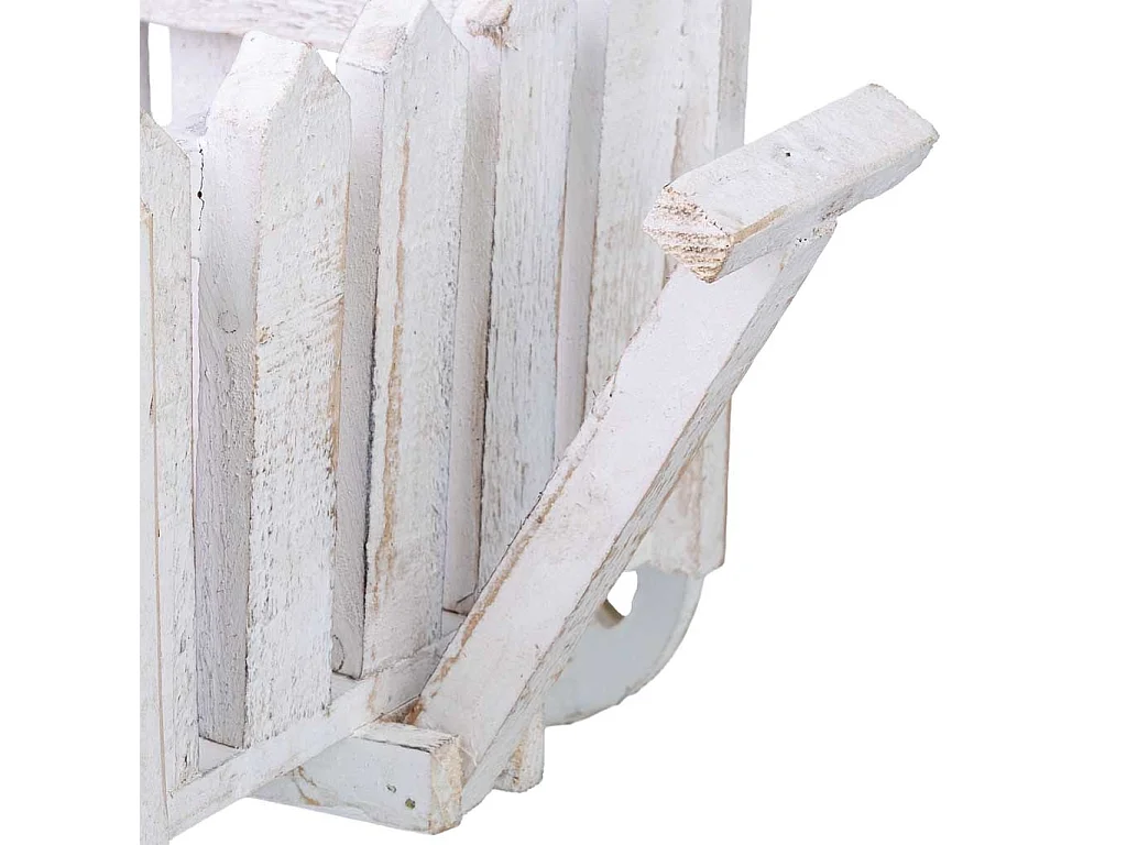 Lot de 2 supports pour jardinières en bois 28x22x18h-22x12x12h cm