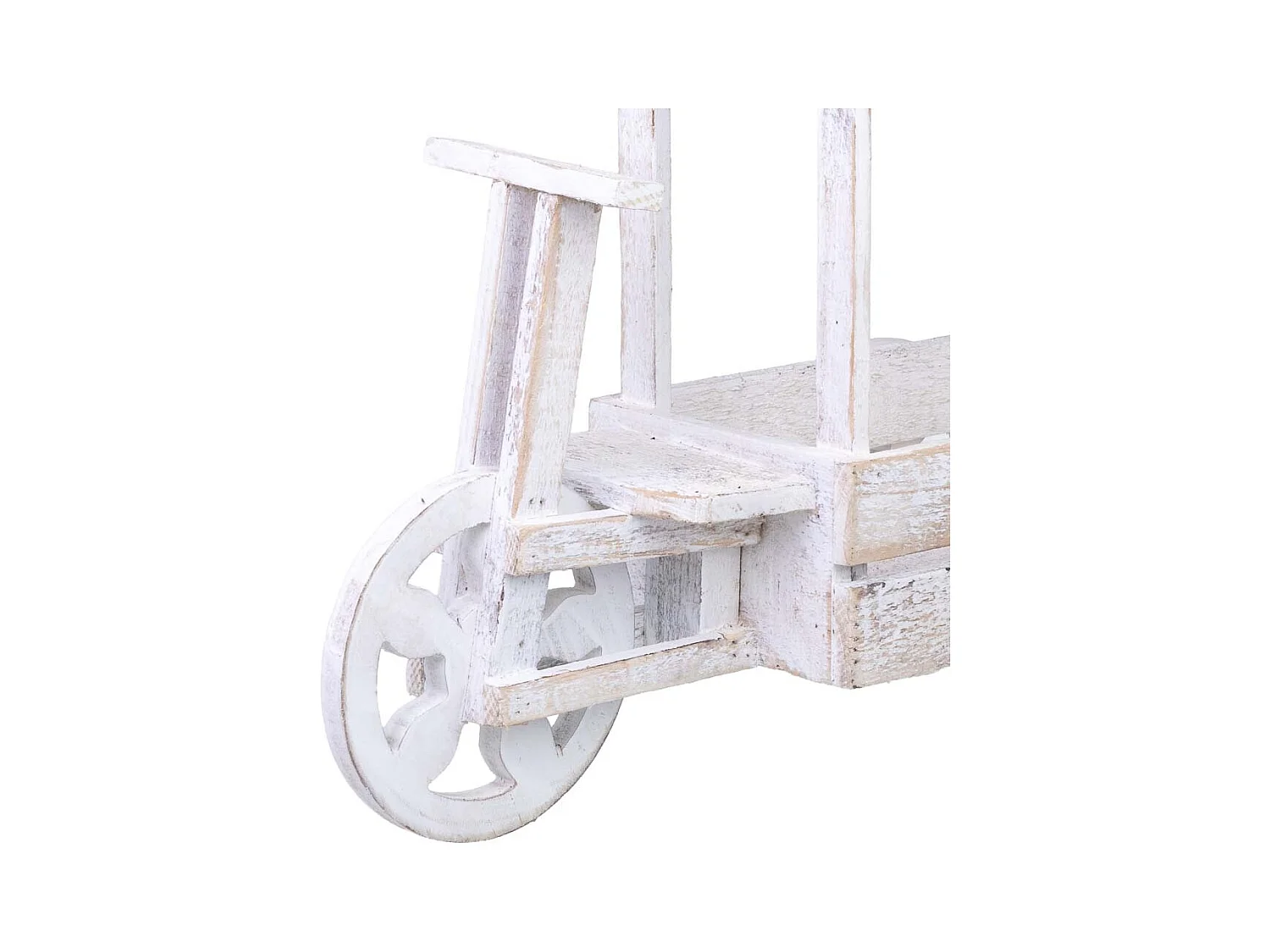 Suporte para vasos de flores em madeira 46x18x40h cm