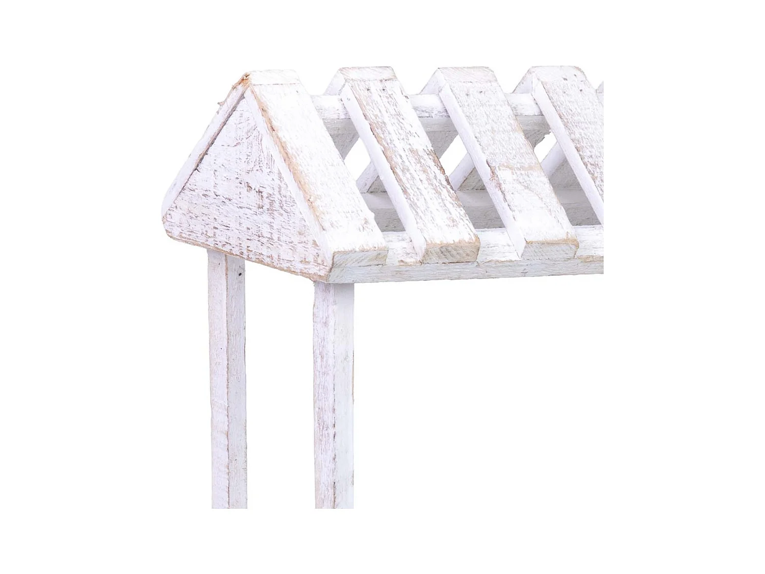 Suporte para vasos de flores em madeira 46x18x40h cm