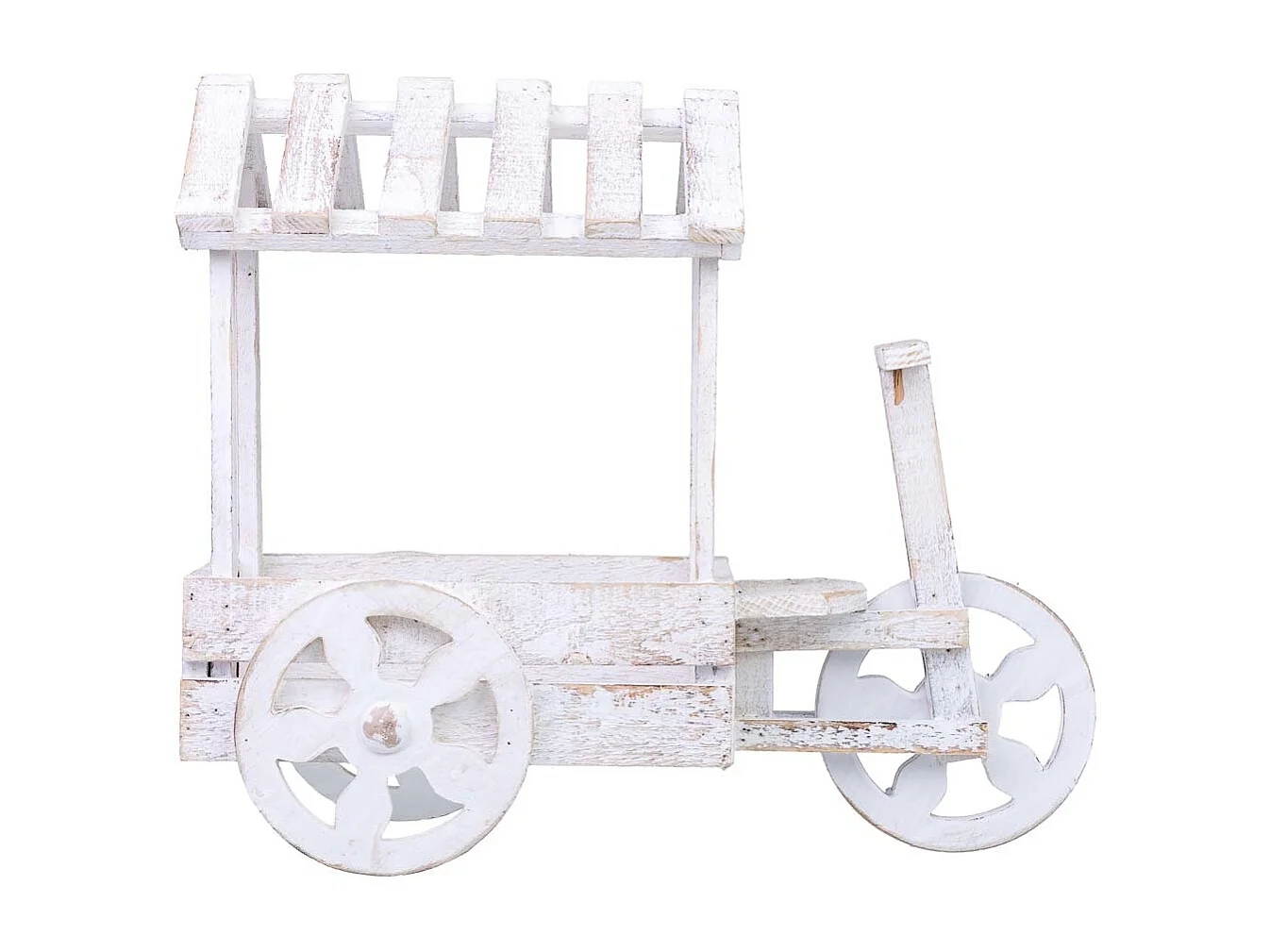 Suporte para vasos de flores em madeira 46x18x40h cm