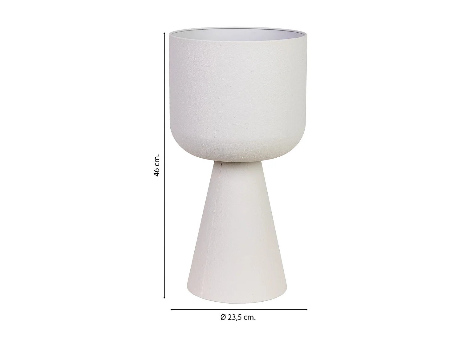 Metallpflanzgefäß 23,5x23,5x46h cm