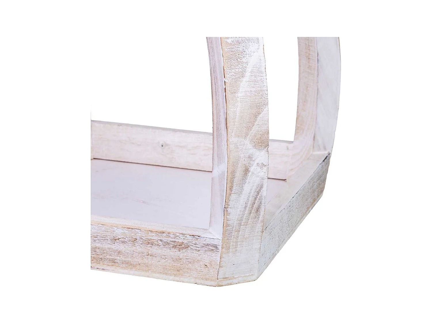 Soporte macetero de madera set de 2 piezas 29x29x49h-18x18x34h cm
