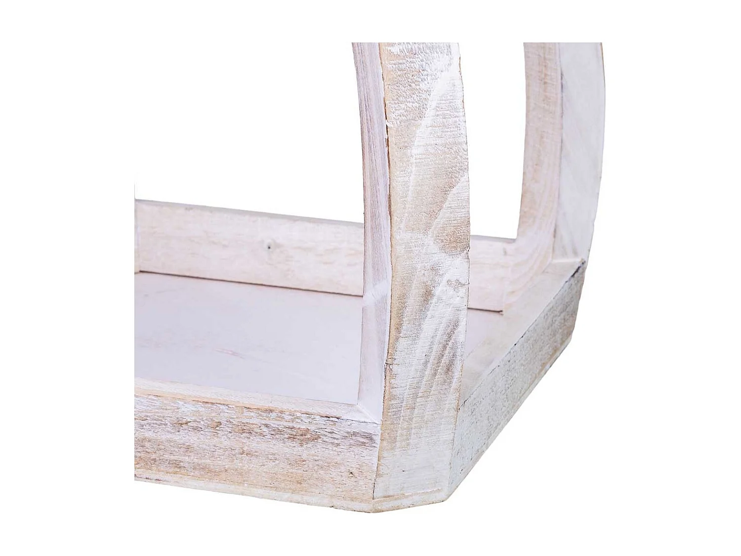 Lot de 2 supports pour jardinières en bois 29x29x49h-18x18x34h cm