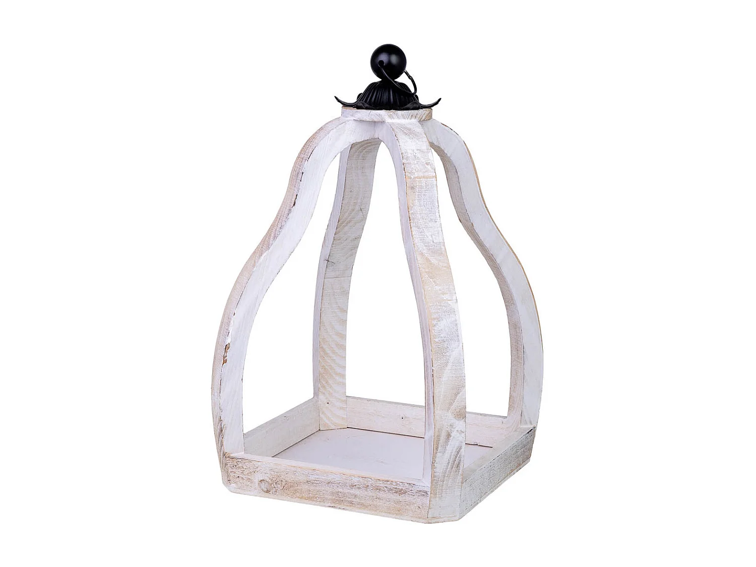 Pflanzständer aus Holz 2er Set 29x29x49h-18x18x34h cm