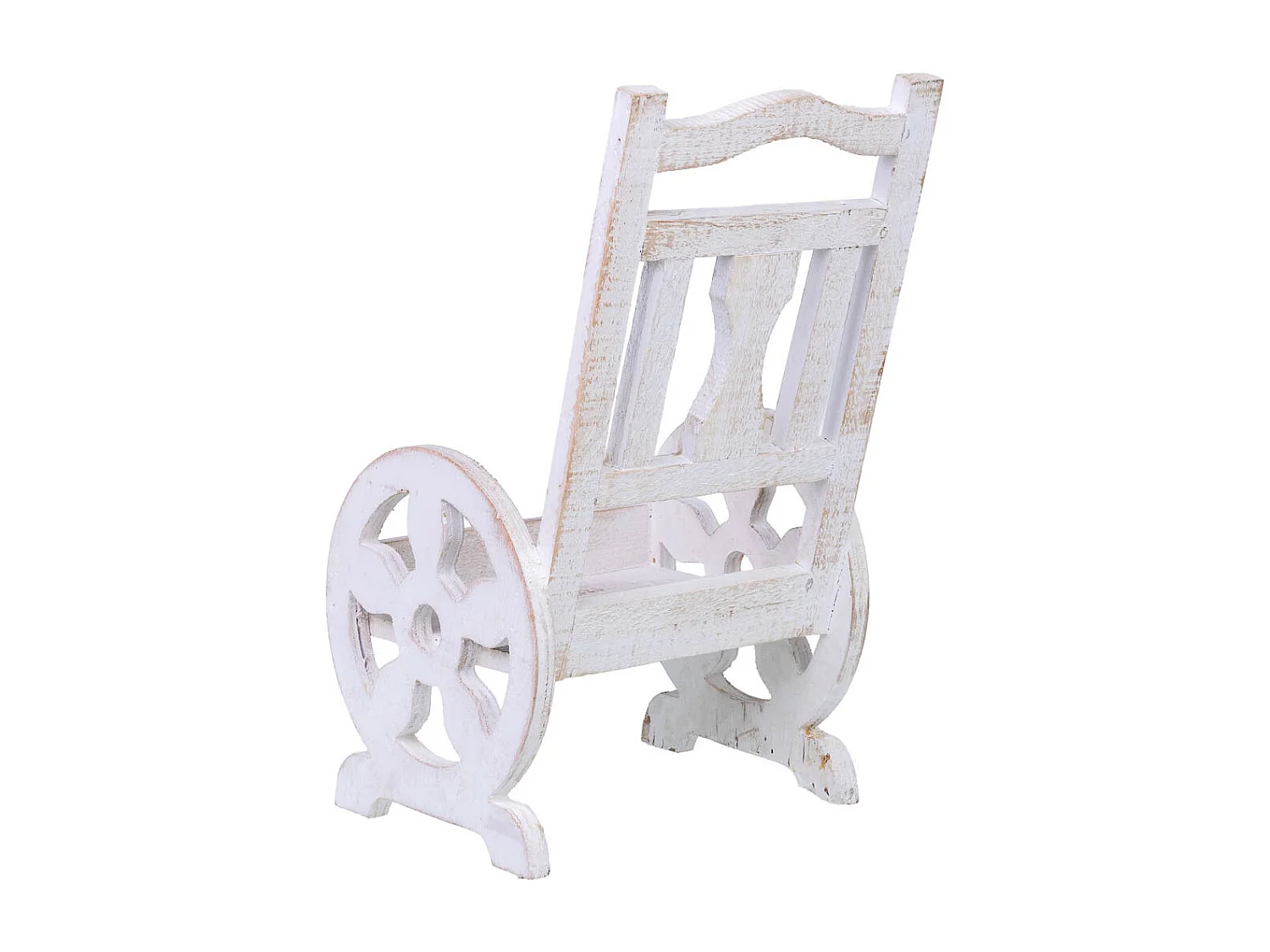 Suporte para vasos de flores em madeira 20x17x36h cm