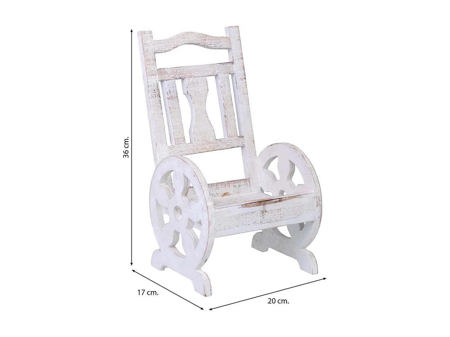 Blumentopfständer aus Holz 20x17x36h cm