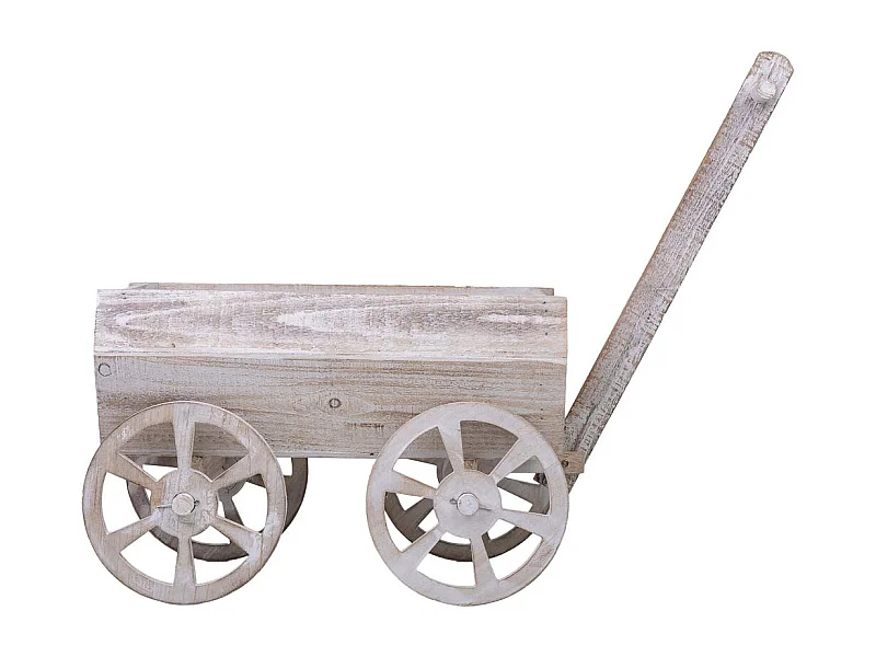 Suporte para vasos de flores em madeira 70x29x30/56h cm