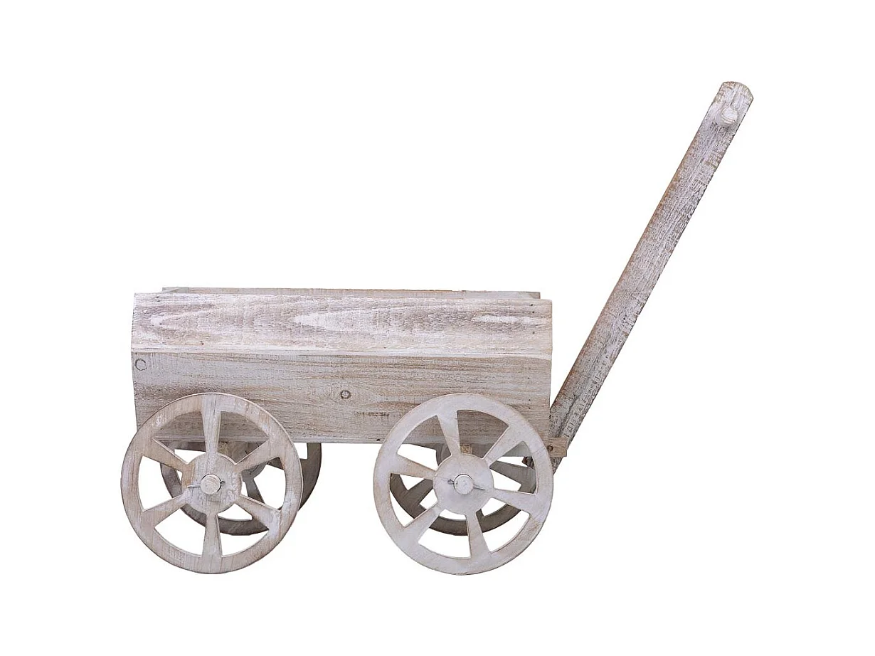 Soporte macetero de madera 70x29x30/56h cm