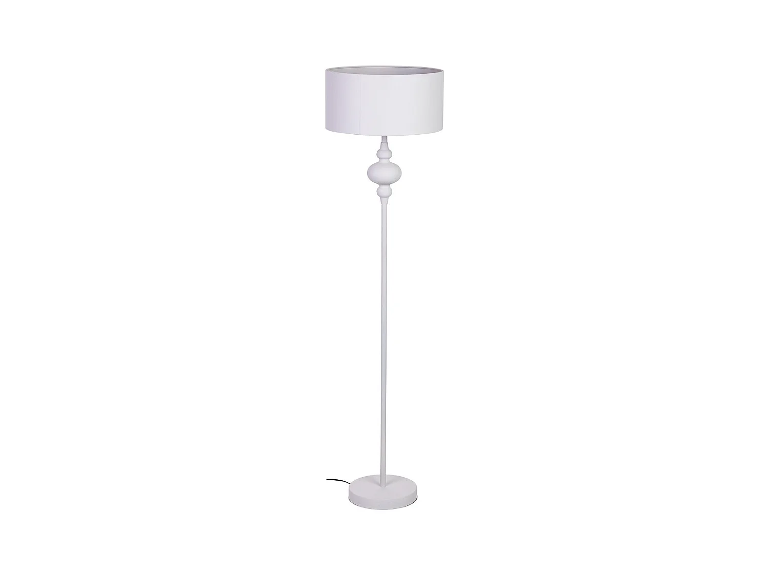Lampadaire en métal blanc 40x40x154h cm