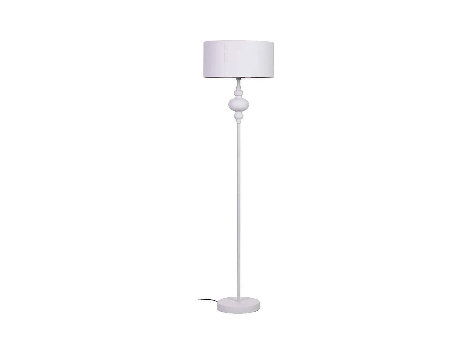Lampadaire en métal blanc 40x40x154h cm