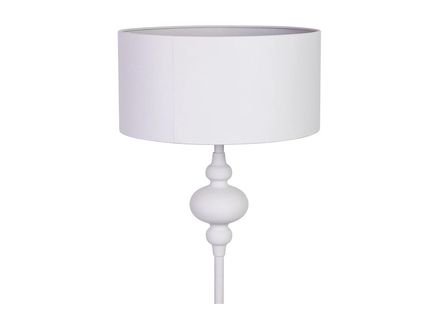 Lámpara de pie de metal blanco 40x40x154h cm