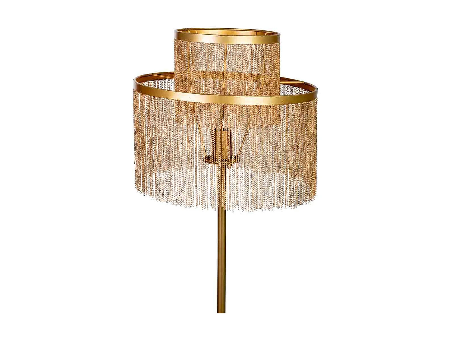 Lámpara de pie de metal 39.5x39.5x130/151.5h cm