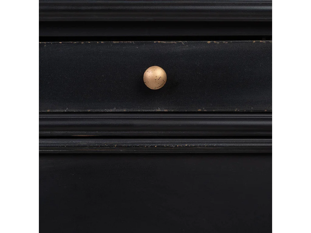 Aparador 2 portas metal preto 80x40x80h cm