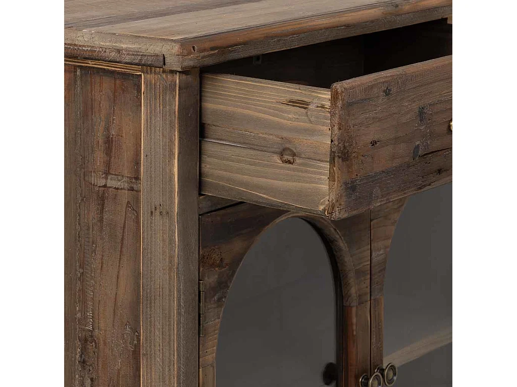 Aparador em madeira com 2 gavetas e 3 portas 120x38x90h cm