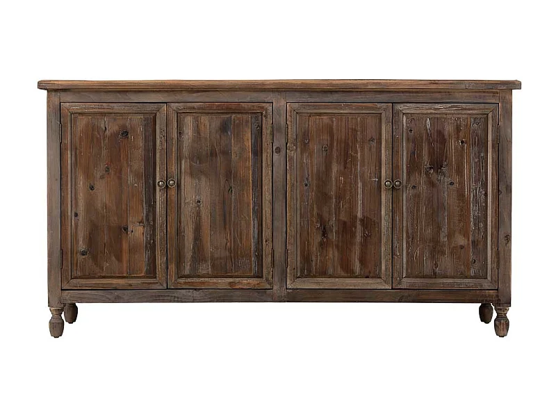 Aparador de madeira 4 portas 160x40x85h cm