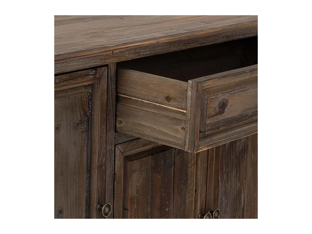 Buffet en bois avec 4 portes et 1 tiroir 150x40x84h cm