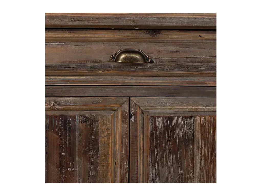 Buffet en bois avec 4 portes et 1 tiroir 150x40x84h cm