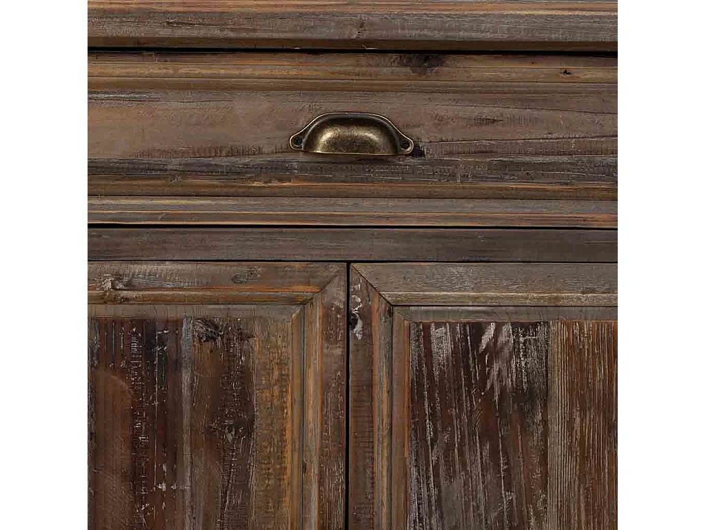 Aparador em madeira com 4 portas e 1 gaveta 150x40x84h cm