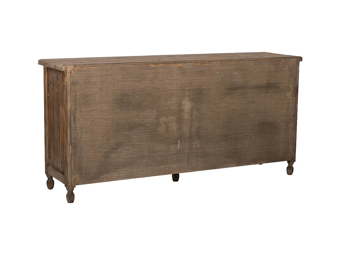 Aparador em madeira com 4 gavetas e 4 portas 180x45x86h cm