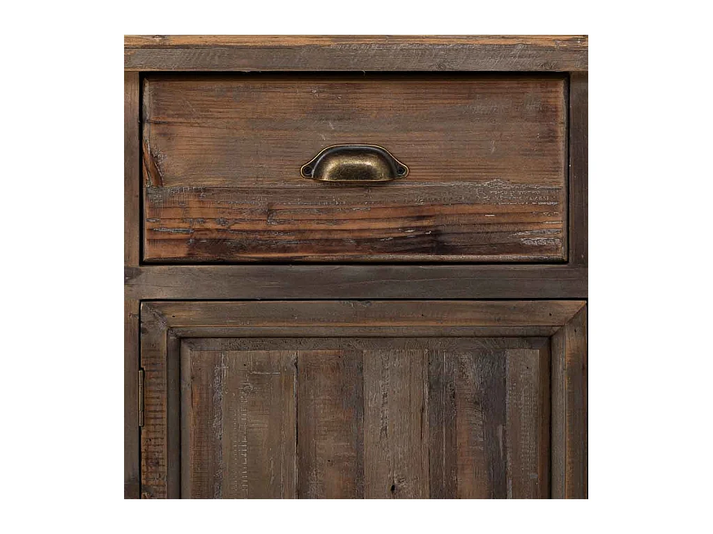 Aparador em madeira com 4 gavetas e 4 portas 180x45x86h cm