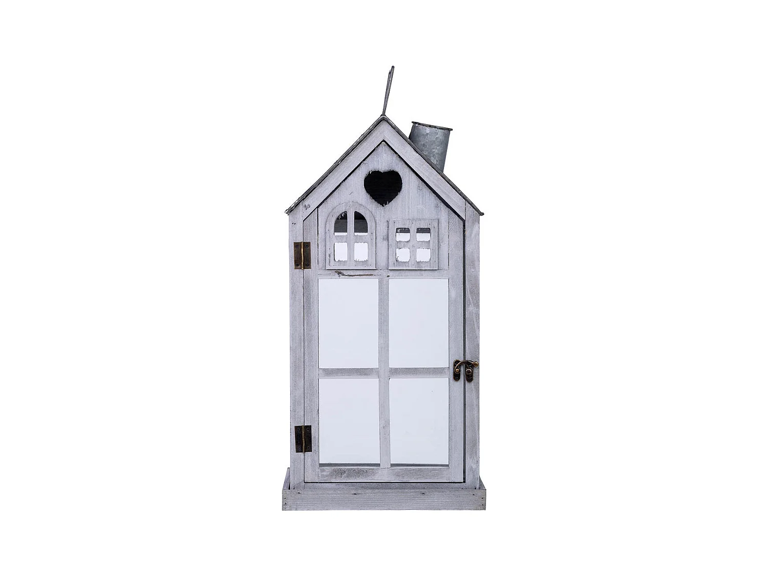 Lanterne en bois 25x15x53h cm